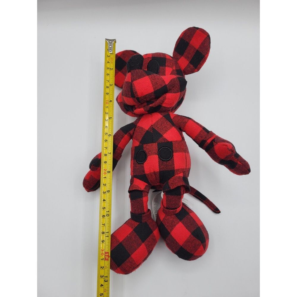 Disney Mickey Mouse X‎ AE American Eagle Special Edition Plush Doll Red Plaid - Picture 5 of 5